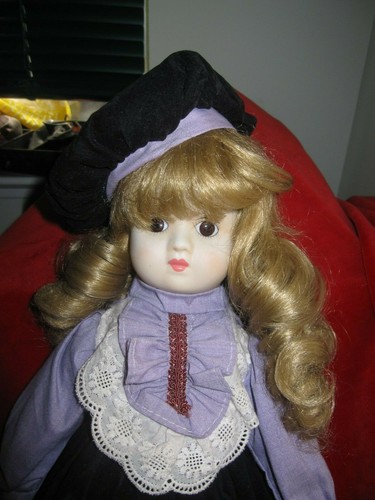 Vintage Victorian Hand Made Blonde Haired Porcelain Doll - Picture 2 of 12