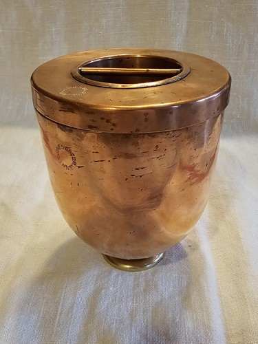 Antique JONES BROS copper Ice Cream Bomb Mould