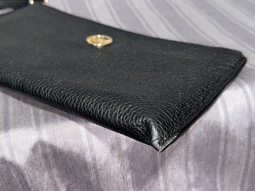 Michael Kors Fulton Black Large Zip Clutch Wristlet - Picture 6 of 8