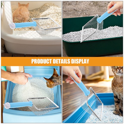 Lettiera per Gatti Casa Lettiera per Gatti Pulitore Angolare Acciaio Inox Gatto - Foto 7 di 12