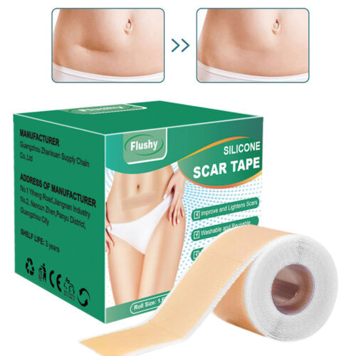 Scar Silicone Sheet Gel Patch Removal Skin Treatment Repair Wound Burn Natural