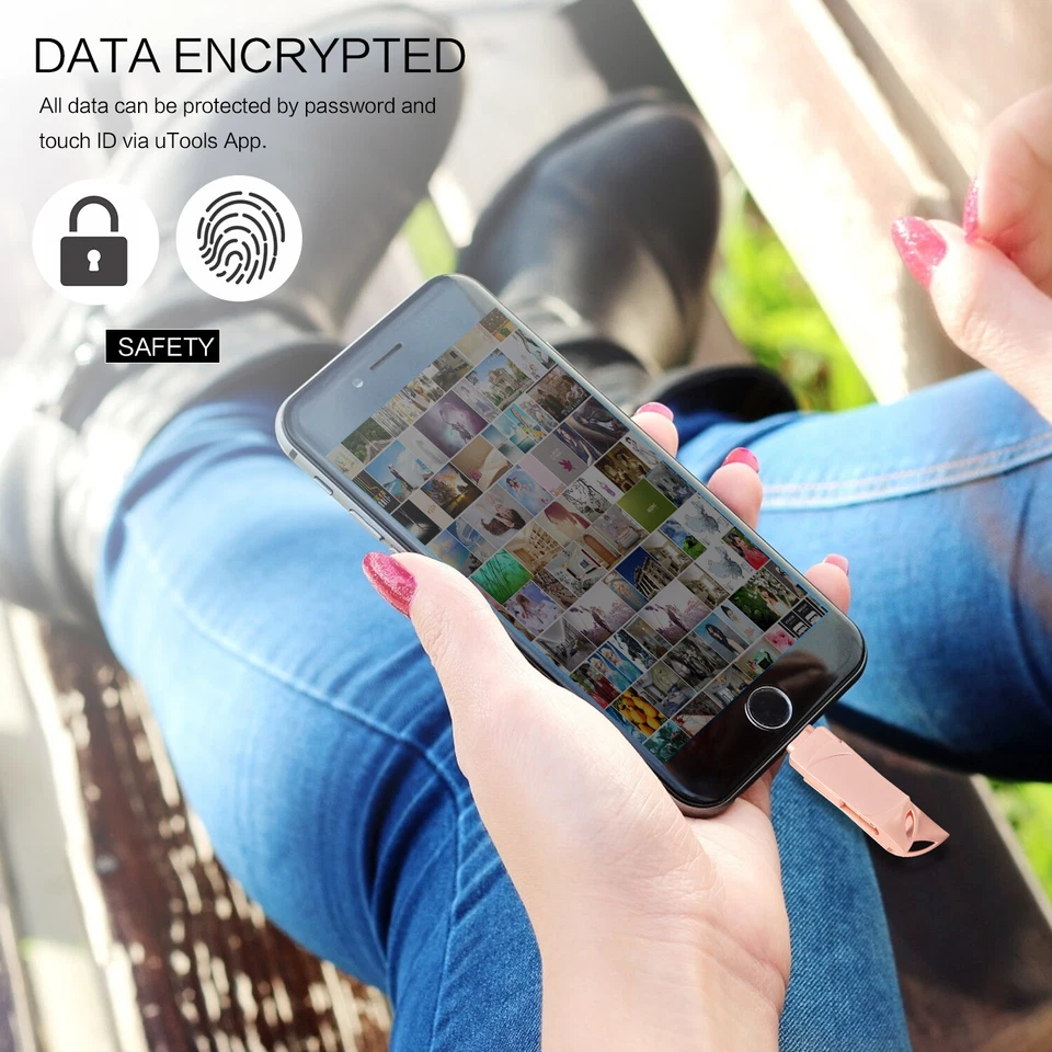 128GB 32GB USB Flash Drive High Speed Memory Stick Pen 3in1 For Android iPhone - Image 4 of 4