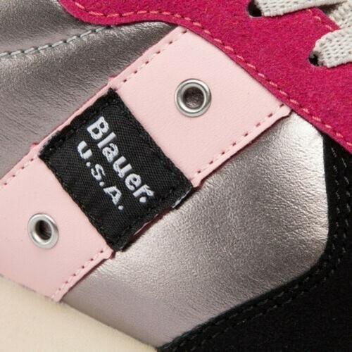 BLAUER Shoes Sneakers Girl Laces Elastic Sport Run F0LILLI02 Nyl - Picture 2 of 7