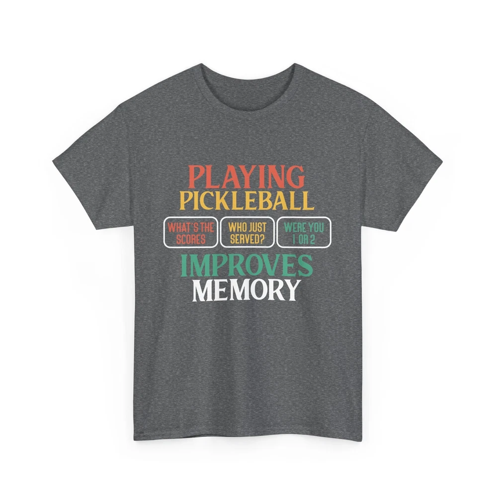 Pickleball Shirt, Playing Pickleball Improves Memory Pickleball Player Shirt