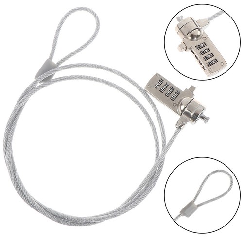 4 Digit Security Password Computer Lock Anti-theft Chain For Notebookx LaptoY.ti - Photo 12/12