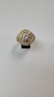 Mens 14kt Yellow Gold C.Z. Ring Retail $3200