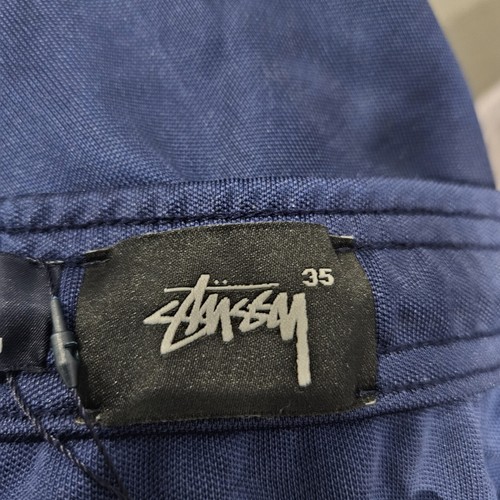Pantalones deportivos Fred Perry X Stussy azul marino talla mediana cinta lateral logotipo nuevos - Imagen 13 de 15