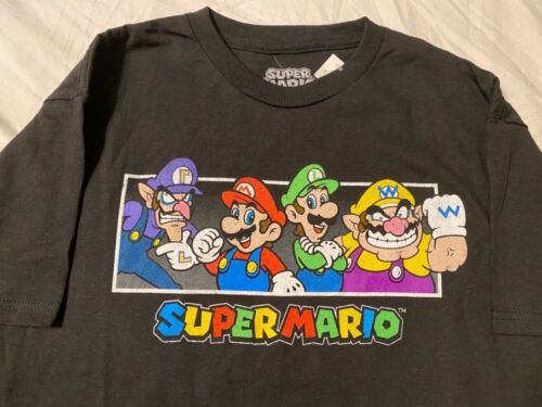 SUPER MARIO BROS. Luigi YOSHI Nintendo video GAME BOWSER New MEN'S T-Shirt WOW! - Picture 1 of 6