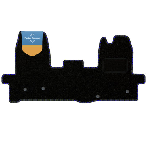 Fits Ford Transit MK8 2016 on Black Carpet with Coloured Stitch Edge - Picture 12 of 35