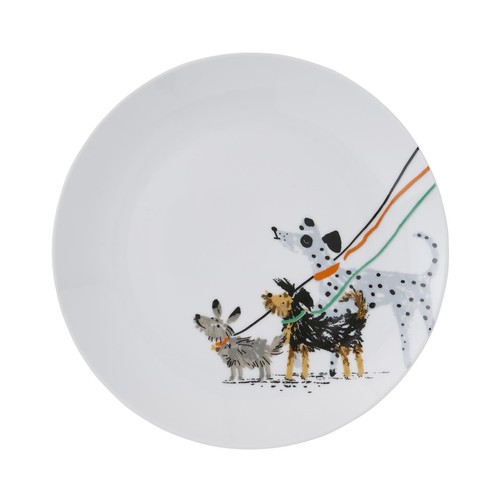 Side Plate - Porcelain Ulster Weavers Dog Days Porcelain White - Picture 2 of 2