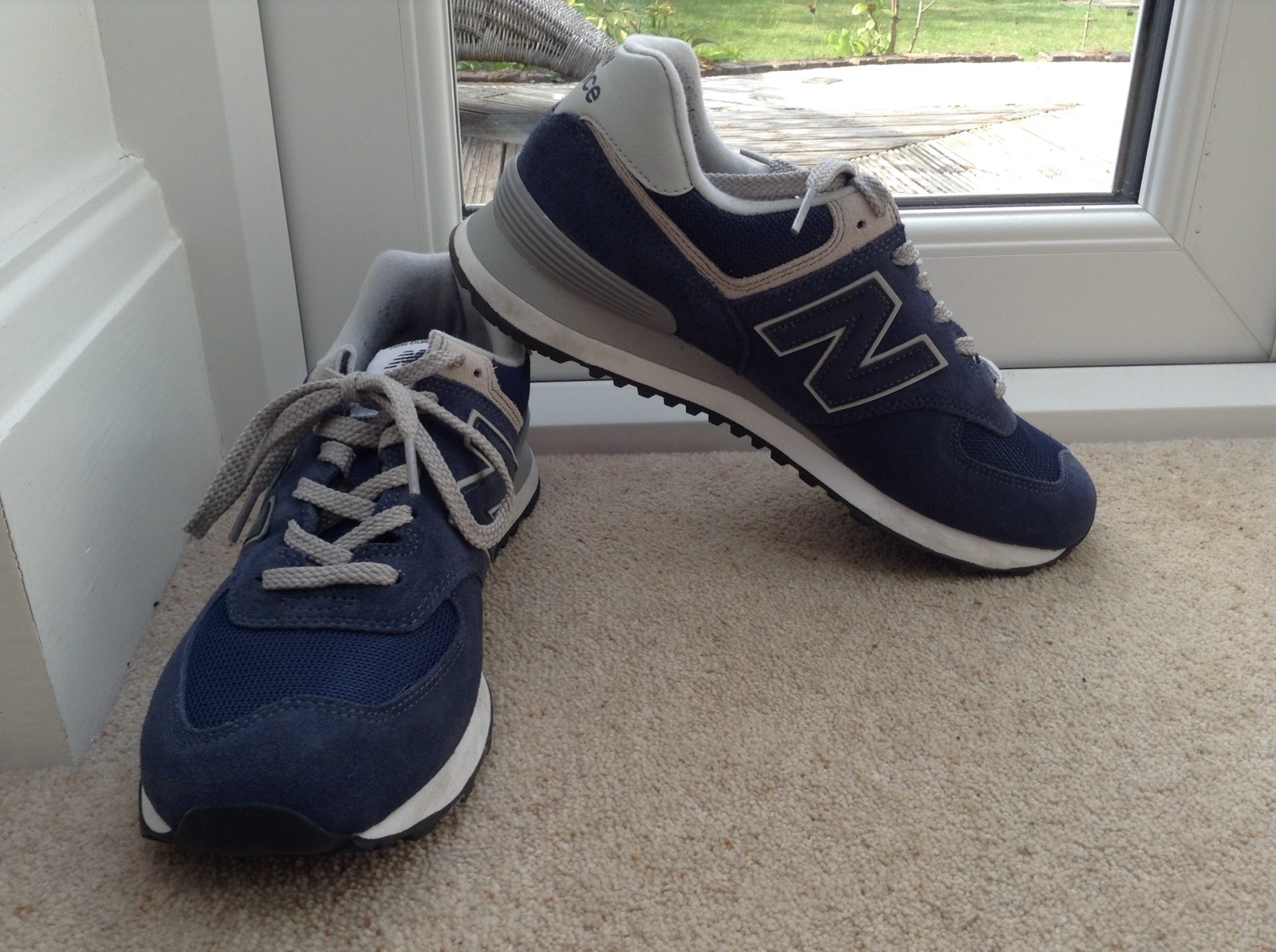 Ladies New 574 Balance 574 New Classics Bleu/Beige Trainers 386e3a Ladies New 574 Balance 574 New Classics Bleu/Beige Trainers 386e3a
