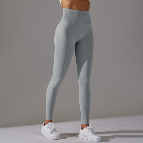 Nahtlose High Performance Workout Leggings Stretch Kompression Yoga Hose - Bild 87 von 256