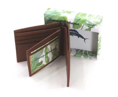 Tommy Bahama Geldbörse Bifold Echtleder schwarz, hellbraun - Bild 18 von 20