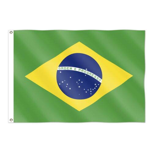Brazil Flag Large 5x3FT National World Cup Brazilian Sports Football Fan Suport - Picture 2 of 8