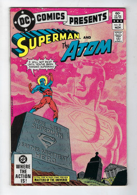 DC Comics Presents # 51 Superman & The Atom Nov 1982 FN/VF