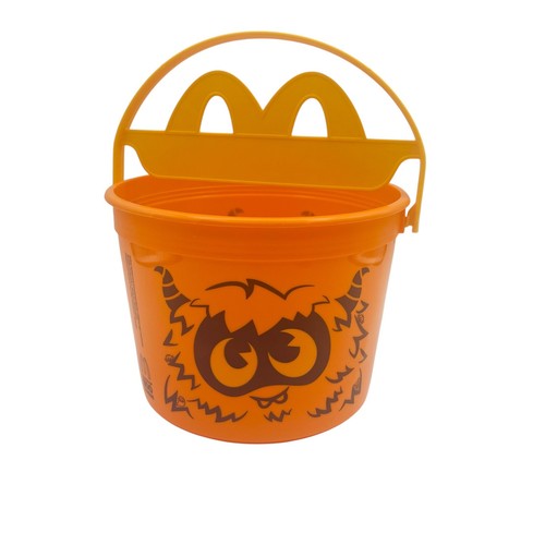 4 McDonald's 2024 Halloween Pails Boo Buckets Happy Meal Toy Orange - Picture 5 of 8
