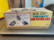 NOMURA TURN-O-MATIC GUN PATROL  POLICE CAR JAPAN BATTERY OPERATED