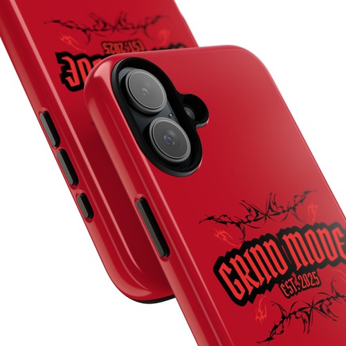 Grind Mode iPhone Tough Phone Case Red Cell Phone Cover Stylish Protection - Picture 27 of 33