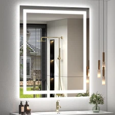 30 x 36 LED Bathroom Mirror for Vanity, Rectangle Lighted Vanity Mirrors with...