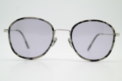 Sonnenbrille Calvin Klein CK18101S Silber Schwarz Transparent Oval Neu - Picture 1 of 6