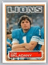 Tom Skladany 1983 Topps Detroit Lions #71