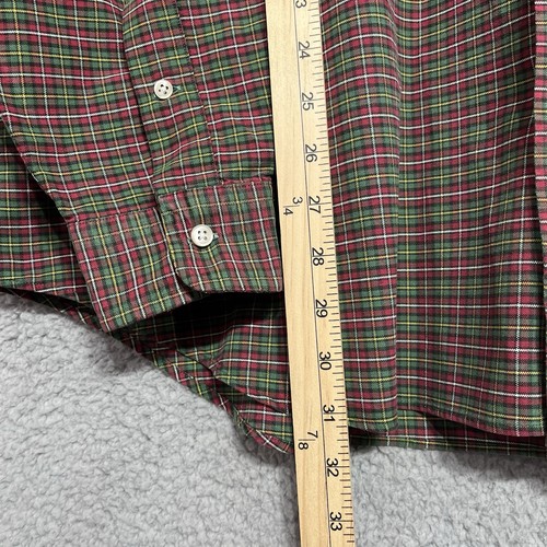 Polo Ralph Lauren Shirt 2XB Mens Green Plaid Check Classic Fit Long Sleeve - Picture 6 of 8
