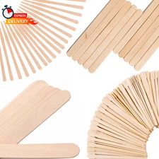 4 Style 300 Pcs Assorted Wooden Wax Sticks for Body Legs Face and Small Medium