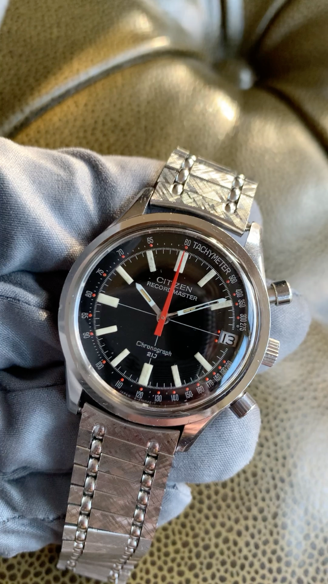 Citizen Recordmaster Flyback Chronograph Manual Wind Watch - Ref