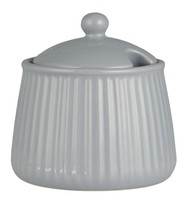 Ib Laursen - Zuckerdose Marmeladendose Keramik Mynte French Grey Grau 2028-18