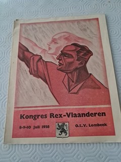 LEON DEGRELLE REX REXISME:kongres Rex Vlaanderen 1938 Original