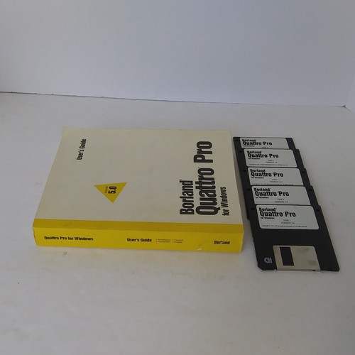 Borland Quattro Pro 5.0 para Windows Guía del usuario + 5 disquetes completos 1993 - Imagen 7 de 7