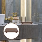  Badezimmer-Waschtischtablett Seifenschale Holz Küchenseifenständer