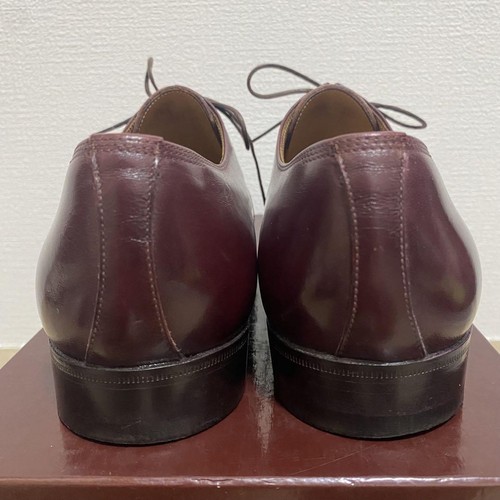 Aubercy Bordeaux Leather Derby Shoes Men US6.5 Two Eyelet Used - Imagen 8 de 13