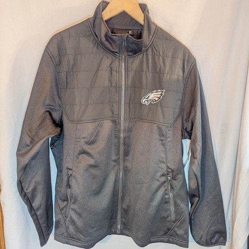 Dunbrooke NFL Team Apparel Philadelphia Eagles Jacket Men's Large Black Explorer - Picture 2 of 17