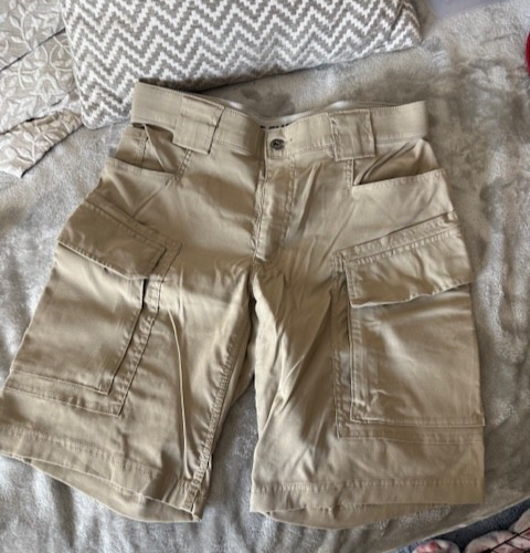 Mens Duluth Trading Cargo Shorts, Relaxed Fit, size 32, Nylon, Spandex - Picture 1 of 4