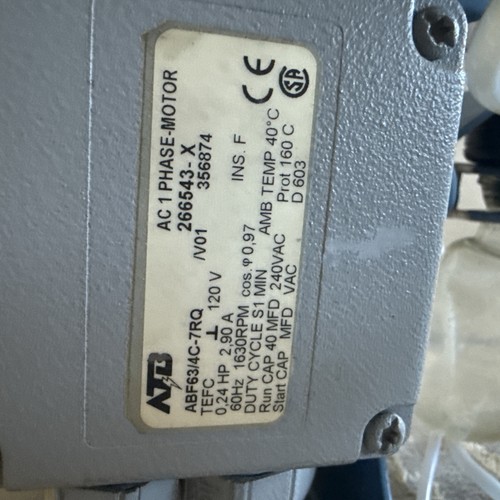 Bomba de vacío de diafragma químico Vacuubrand MZ 2B. Dos etapas. 120V. 2,2 M³/hr - Imagen 7 de 7