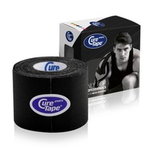 CureTape Sports Kinesiology Tape: 2 in. x 16.5 ft. Black 