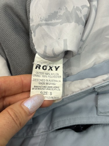 ROXY Womens Series X Snow Board Ski Skiing Pants Soft Blue Lined Padded Adj S 8 - Picture 15 of 21