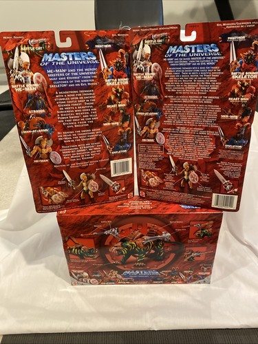 Masters of the Universe 200X He-Man & Variant Plus Battle Cat All Sealed - Picture 7 of 17