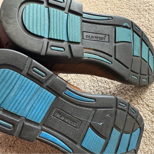 Old West Boys' Camo Western Cowboy Boot Broad Square Toe Big Kids Size 2.5 D - Picture 11 of 15