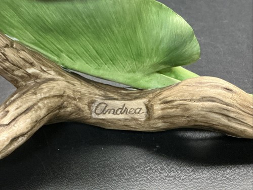Fine Porcellana Calla Lily Andrea di Sadak Con Etichetta Originale 1985 Lunghezza 8” - Foto 5 di 7