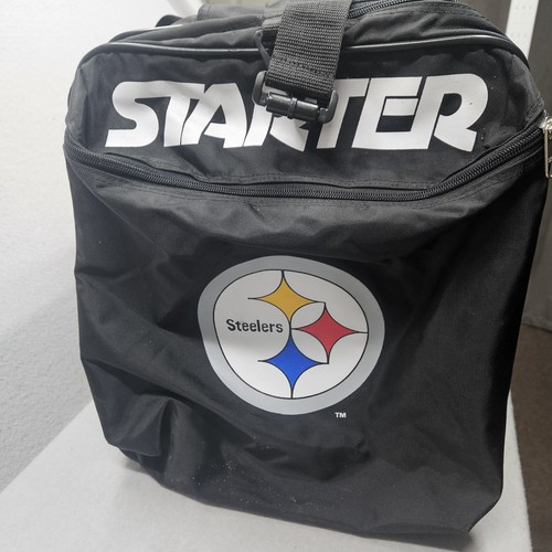 VINTAGE STARTER NFL PRO LINE Pittsburgh Steelers Travel Gym Duffle Bag Black - Picture 8 of 13