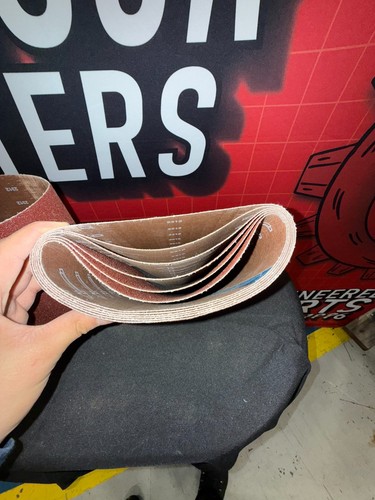 EZ8 8x19 Sanding Belts 50 Grit Aluminum Oxide Pack of 10 - Picture 8 of 8