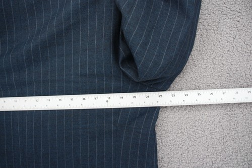 Vintage Oxxford Clothes Gotham Suit Men 46 Tall 36x32 Blue Pinstripe Jacket Pant - Picture 15 of 24