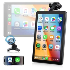 7"Portable Car Stereo Radio Wireless Apple Carplay/Android Auto Touch Screen GPS