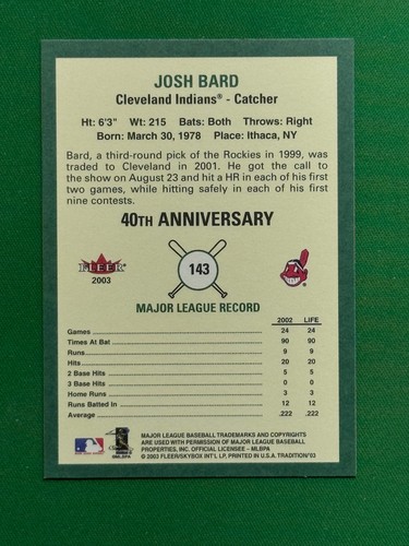 2003 Fleer Tradition Baseball Base #1 - 250 PICK YOUR CARD COMPLETE YOUR SET - Picture 212 of 426
