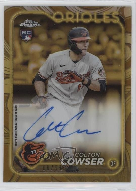 2024 Topps Gilded Collection Chrome Gold /99 Colton Cowser Rookie Auto RC
