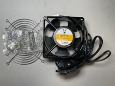 AC Powered Fan 120mm x 38mm Axial Cooling Fan 220V with Speed Control