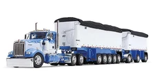 Die Cast Promotions 60-1633 1:64 Kenworth W900L Day Cab & End Dump Trailers