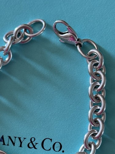 TIFFANY e CO Bracciale Heart Tag Cuore Argento 925 Please Return Originale - Foto 3 di 12